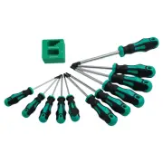 Chrome Vanadium Steel 12 Piece Magnetic Torx Screwdrivers for Assembly