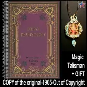 Antique Book Occult Indian Demonology Hindu Occultism Black Magick Dark Grimoire