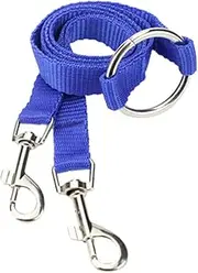 BESPORTBLE Nylon Double Dog Lead Walk at Once Pet Accessory No Tangle Feature Strong Clips for Collars