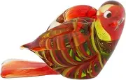 GlassOfVenice Murano Glass Dove Red