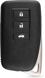 FLJKCT Car Key Shell 3 Buttons Blank Smart Remote Key Shell with Emergency Key Blade Car Key Blanks,for Lexus ES300H is ES