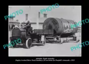 OLD POSTCARD SIZE PHOTO ADELAIDE SOUTH AUSTRALIA, THE PENFOLDS WINE BOILER 1915