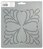 Quilting Stencils Feather Quilt Pattern Square Feathered Block Quilters Template