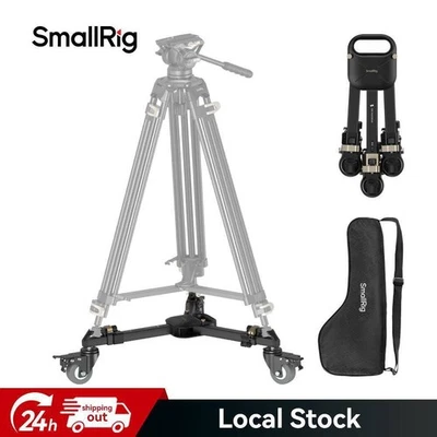 SmallRig Heavy Duty Tripod Dolly, Heavy Duty with 3" Rubber Wheels w/ Carry Bag