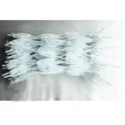 Caryko Fuzzy Bump Chenille Stems Pipe Cleaners, Pack of 100 (White)