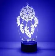 Dream Catcher Night Light Personalized FREE, LED, Night Lamp, Table Light