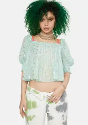 [For Love & Lemons] Jana Chiffon Blouse