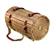 Picnic Time Basket Verona Unique Barrel Shaped Wicker Farmhouse Mission Rustic