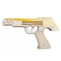 在飛比找蝦皮購物優惠-DIY九連發皮筋槍 木頭玩具槍 手作玩具 木製玩具手槍 橡皮