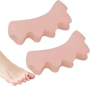 Orthopedic Toe Separators | Flexible Toe Alignment Corrector | Protectors Straightener Sleeve for Comfortable Walking Running Exercise Women Men