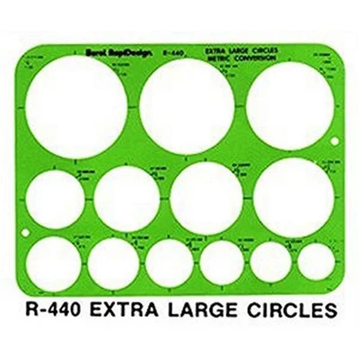 Art Supplies R440 X -Lg Circles Template