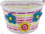 Schwinn Bike Basket for Kids Bike, with Light-Up Flowers Motion Activated, Fits