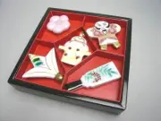 Kyoto ware Kiyomizu ware Kyoto New Year chopstick rest set