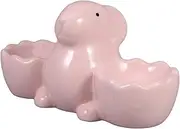 CHICAMPERA Cute Rabbit Egg Cup Holder Ceramic Bunny Egg Cup Home Decor for Easter