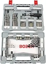 Bosch Professional 105 Pieces Premium X-Line Drill Bit and Screwdriver Bit Set (for Wood, Metal and Stone, Accessories Drill)
