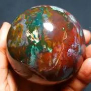 462.4g Natural Colorful RARE Polished Ocean Jasper Crystal Sphere Ball 2026A+