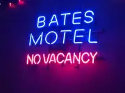 Bates Motel No Vacancy Hotel 20"x16" Neon Light Sign Lamp Glass Club Wall Decor