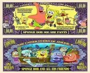 OUR SPONGE BOB SQUARE PANTS DOLLAR BILL (25 Bills)