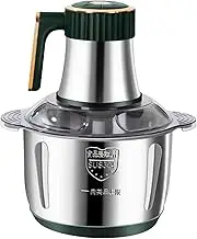DimyFew Food Processor Veggie per 5L Household Visible Powerful Automatic Food Mincer Eletric Meat Grinder for Fish Chicken Nut, Green