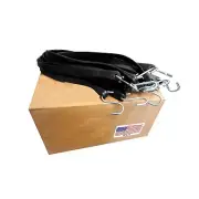 USA 10 Pack Heavy Duty 21" EPDM Rubber Tarp-Strap Tie Down Bungee Cord w/ S Hook