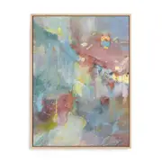 Artey | Quasar II Rose - Framed Canvas - Oak - 120 x 160cm