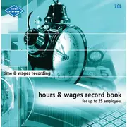 Zions Hours and Wages Record Book 25 Employees