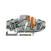 A● 10pcs WAGO 282-811 ​2-Conductor Disconnect/Test Terminal Block 6mm² Gray New