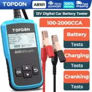 NEW! TOPDON 12V Car Load Battery Tester Digital Analyzer Charging Tester LCD