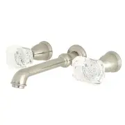 Kingston Brass KS712.WQL Krystal Onyx 1.2 GPM Wall Mounted - Nickel