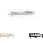 Solid Wood Pine Day Bed Guest Sleepover Sofa Bed Couch Multi Colours vidaXL