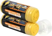 Premium Shammy Towel 2 Pack 26"x17" Super Large, Yellow &