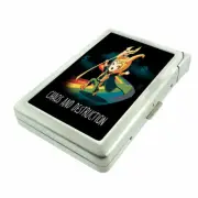 Chaos Destruction Em1 Cigarette Case with Built in Lighter Metal Wallet