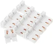 Angoily 10pcs U-Shaped Fluorescent Lamp Holder Lamp Bracket Light Bulb Holder Mounting Base Plastic Modern Minimalist Design