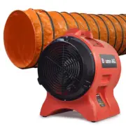 Baumr-AG 300mm (12 inch) Portable Axial Air Mover Blower Fan with 10m Ventilatio