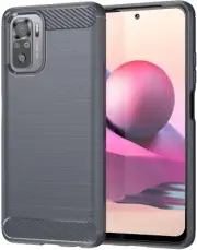 For XIAOMI POCO M5S CARBON FIBRE CASE SHOCKPROOF HEAVY DUTY BLACK PHONE COVER
