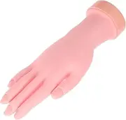 LALADEFIEE Flexible Fake Hand for Nail Art Practice Realistic Mannequin Hand Nail Stand