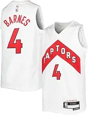 Outerstuff Scottie Barnes Toronto Raptors White #4 Kids Youth 8-20 Away Swingman Jersey