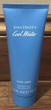 DAVIDOFF Cool Water for Her. SHOWER GEL 2.5 OZ New
