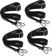 4pcs Horse Blanket Leg Straps Adjustable Elastic Leg Straps for Horse Blanket Metal Swivel Buckles
