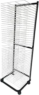 Art Drying Rack for Classroom,Floor-Standing Single-Sided 40 Shelves Painting Storage Rack,Suitable for Engineering Drawings Paintings Prints