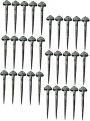 CIYODO Essential Horse Tack 50pcs Iron Horseshoe Nails Horse Fixators Hoof Nails Easy to Use