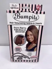 Bumpits Hair Volumizing Leave-In Inserts Set of 3, Light Brown