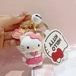 特惠 潮玩 KT貓 吊飾 HELLOKITTY鑰匙扣女可愛創意貓咪立體情侶書包掛飾汽車鑰匙鏈吊飾