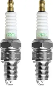 Plimbin Replacement of F7RTC Spark Plug Gasoline Engine Spark Plug for NGK 5534/BPR7ES V-line-19 Universal Spark Plug for Generator Tractor Motorcycle and Weeding Machine etc. (2)