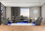 TRAVIS FABRIC 3 Seater with Recliners