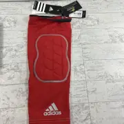 1- Size M NEW Adidas Techfit Climacool Ironskin Red Knee Sleeve Pad Leg Sports