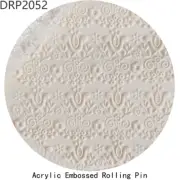 1pcs Vintage Florals Flower Acrylic Roller Polymer Clay Modeling Texture Rolling