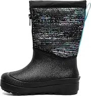 [BOGS] Unisex-Child Snow Shell Zip-Metallic Stripes (Toddler/Little Big Kid) Boot