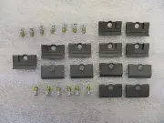 Correct 68-82 C3 Corvette Windshield Moulding Clip 13 pc Set w Screws wc68-82cor