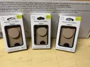 PopSockets Magnetic Phone Wallet + For MagSafe PW+MS Latte LTET LTE 3 pcs Bundle